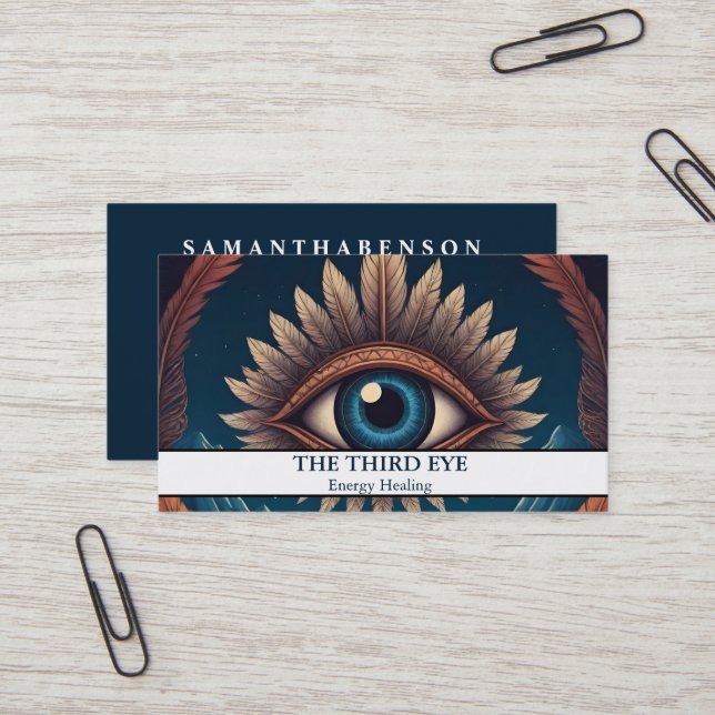 Spirituelle Energie Heiler Reiki Visitenkarte (Vorderseite/Rückseite Beispiel)