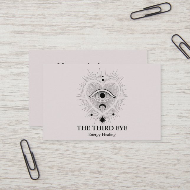 Spirituelle Energie Heiler Reiki Visitenkarte (Vorderseite/Rückseite Beispiel)