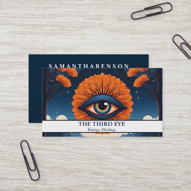 Spirituelle Energie Heiler Reiki Visitenkarte (Vorderseite/Rückseite Beispiel)