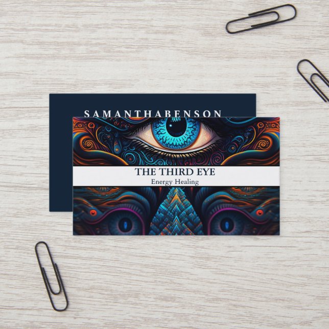 Spirituelle Energie Heiler Reiki Visitenkarte (Vorderseite/Rückseite Beispiel)