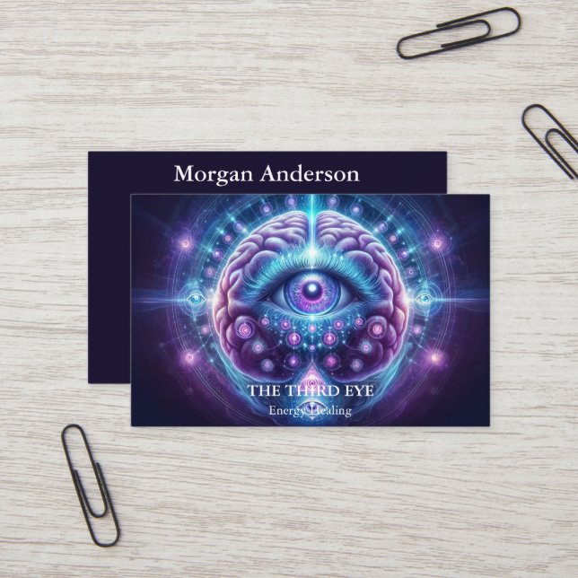 Spirituelle Energie Heiler Reiki Visitenkarte (Vorderseite/Rückseite Beispiel)