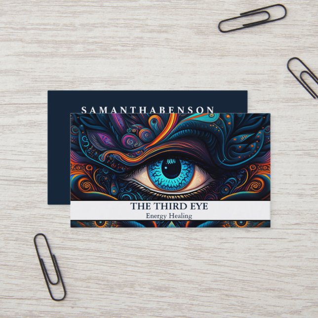 Spirituelle Energie Heiler Reiki Visitenkarte (Vorderseite/Rückseite Beispiel)