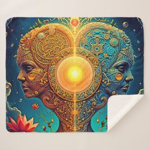 Spirituelle Erwachen Kunst Sherpadecke