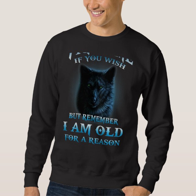 Spirituelle Feathers Cool Wolf Head Werewolf Hunte Sweatshirt (Vorderseite)