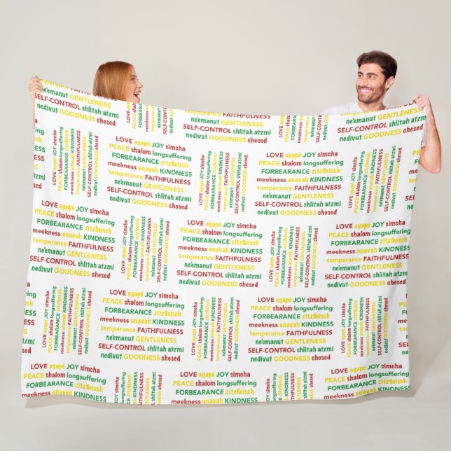 SPIRITUELLE GIFTS DER Christlichen SPIRIT-Bibel Fleecedecke (Beispiel)