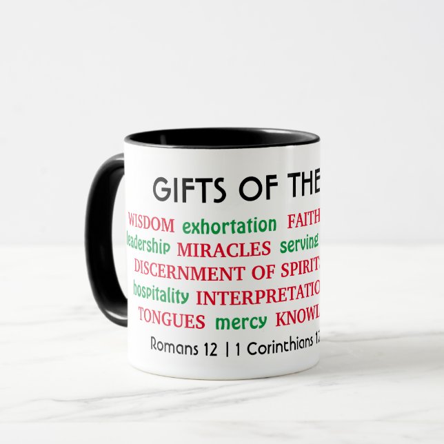 Spirituelle GIFTS DER SPIRIT Christlich Tasse (Vorderseite Links)