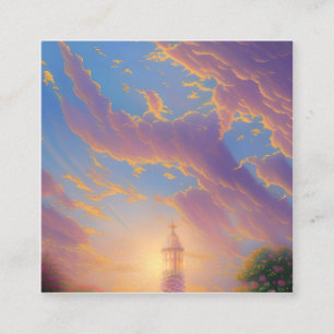 Spirituelle Grafik Quadratische Visitenkarte