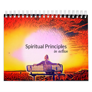Spirituelle Grundsätze im Aktionskalender Kalender