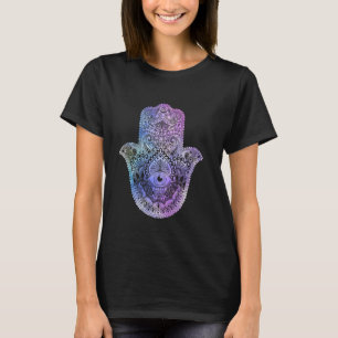 Spirituelle Hamsa Hand Mandala für Glück T-Shirt