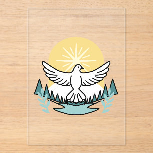 Spirituelle Kraft in Gott - Christlich Acryleinladungen