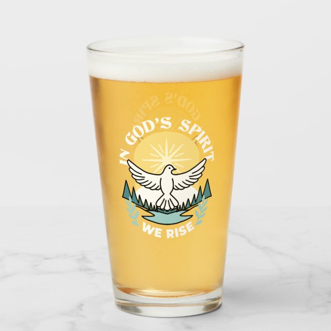 Spirituelle Kraft in Gott - Christlich Glas (Vorne (Gefüllt))