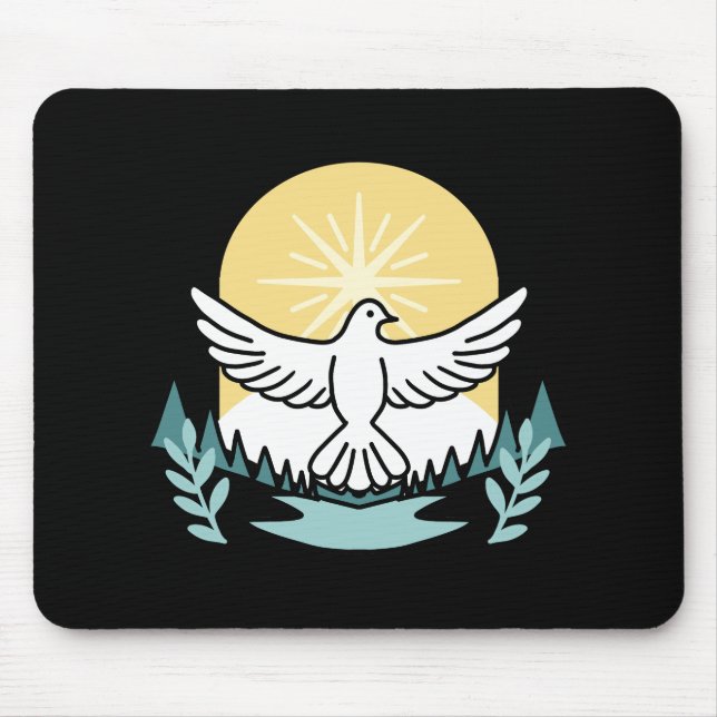Spirituelle Kraft in Gott - Christlich Mousepad (Vorne)