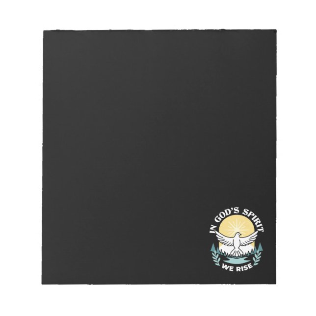 Spirituelle Kraft in Gott - Christlich Notizblock (Vorderseite)