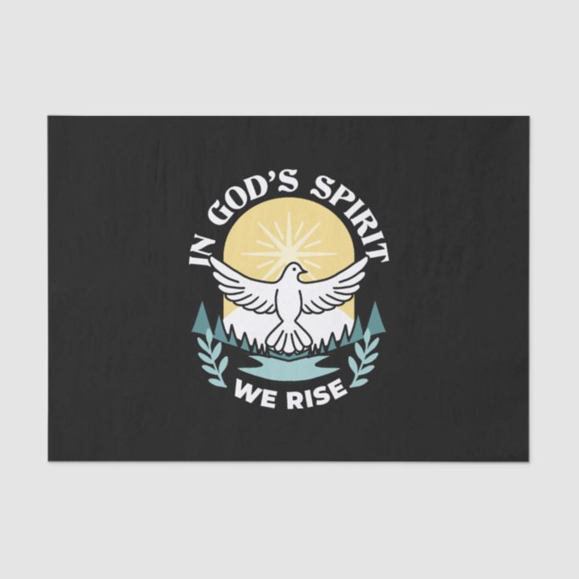 Spirituelle Kraft in Gott - Christlich Seidenpapier (Vorderseite)