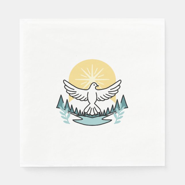 Spirituelle Kraft in Gott - Christlich Serviette (Vorderseite)