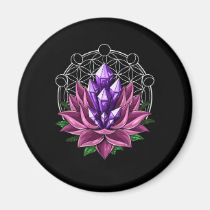 Spirituelle Kristalle Lotus Magnet