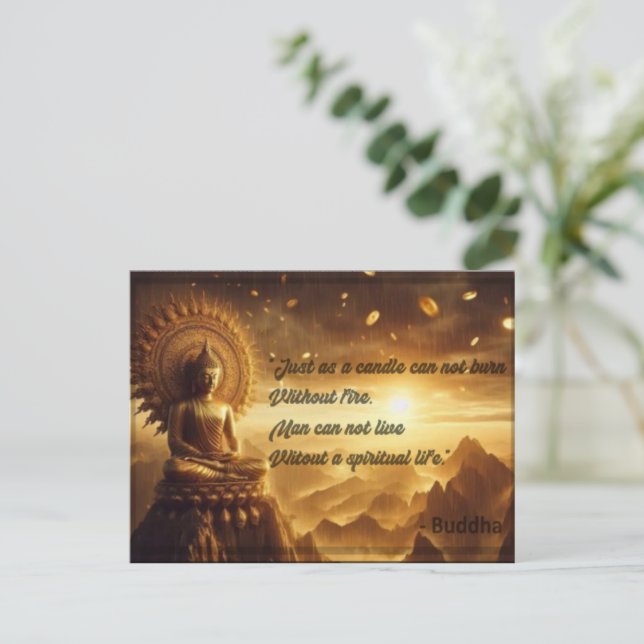 Spirituelle Lebenspostkarte Feiertagspostkarte (Stehend Vorderseite)