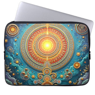 Spirituelle Mandala Art Laptopschutzhülle