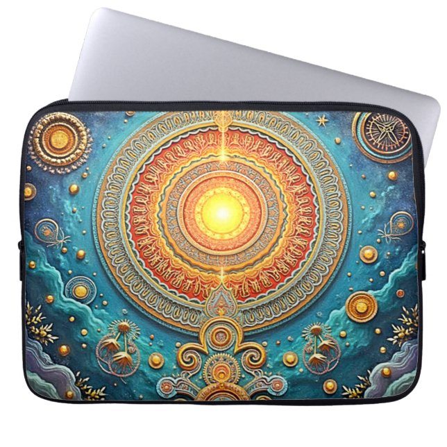 Spirituelle Mandala Art Laptopschutzhülle (Vorderseite)