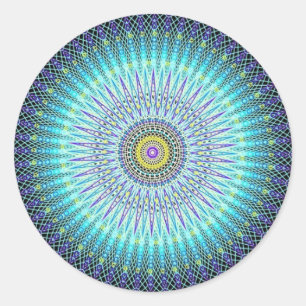 Spirituelle Mandala Geschenke Runder Aufkleber