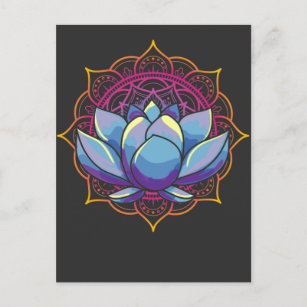 Spirituelle Mandala Lotus Art Postkarte