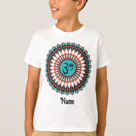 Spirituelle Mandala Om Symbol Türkis individuell a T-Shirt