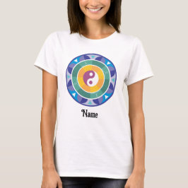 Spirituelle Mandala-Regenbogenfarbe Chinesisch ang T-Shirt