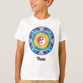 Spirituelle Mandala-Regenbogenfarbe Chinesisch ang T-Shirt