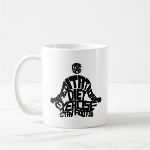 Spirituelle Meditation friedliche Kaffees Tasse