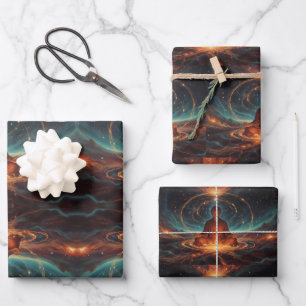 Spirituelle Meditation Geschenkpapier Set