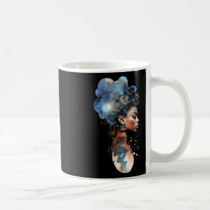 Spirituelle Melanin Queen Afro American Space Warr Kaffeetasse