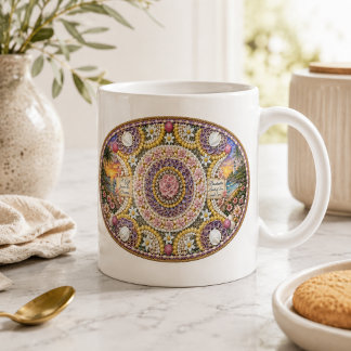 Spirituelle Nautilus-Ozean-Göttinnen-Kunst Kaffeetasse