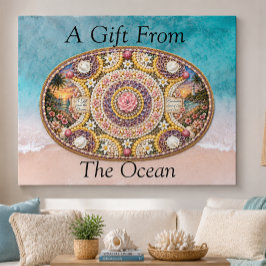 Spirituelle Nautilus-Ozean-Göttinnen-Kunst Leinwanddruck