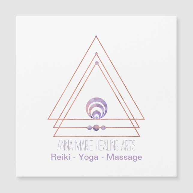 Spirituelle neue Ära und metaphysische Magnetkarte (Vorderseite)