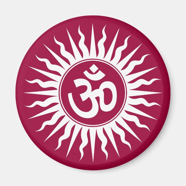 Spirituelle Om Magnet (Vorne)