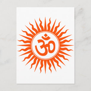 Spirituelle Om Postkarte