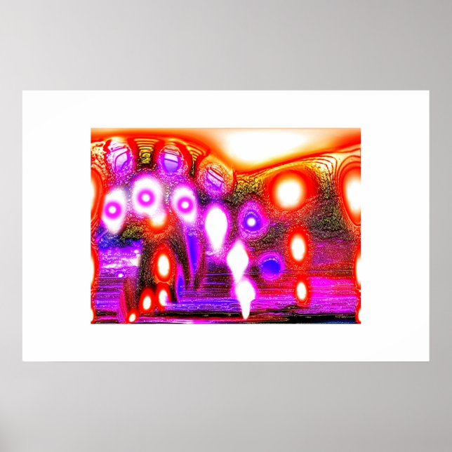 Spirituelle Omega Funky Art Poster (Vorne)
