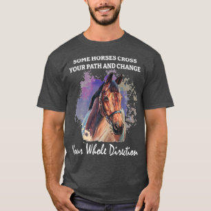 Spirituelle Pferdemotivation Reitsportler T-Shirt