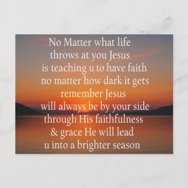 Spirituelle Postkarte (Vorderseite)