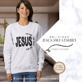 Spirituelle Religiöse Jesus Sweatshirt