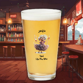 Spirituelle Senior Woman Glas