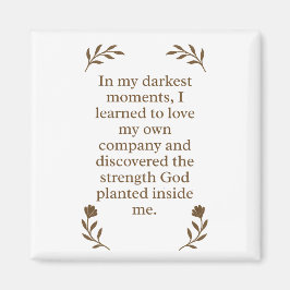 Spirituelle Stärke Christliche Motivation Magnet