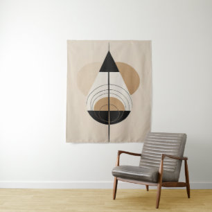 Spirituelle Symbolische Geometrie Kunst im Minimal Wandteppich