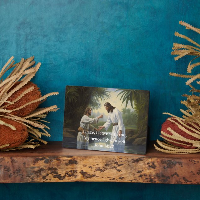 Spirituelle Taufe Plaque Fotoplatte (Seite)