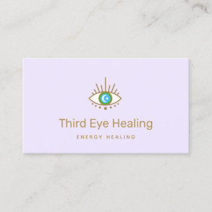 Spirituelle Third Eye Lavender Business Card Visitenkarte