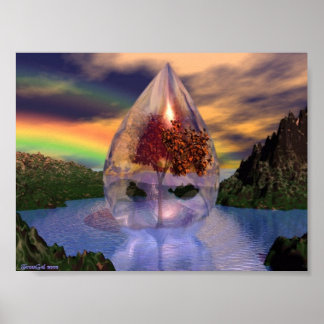 Spirituelle Träne Poster