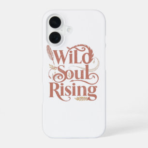 Spirituelle wilde Seele aufsteigend Schriftzug iPhone 16 Hülle