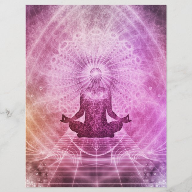 Spirituelle Yoga Meditation Zen Farblich (Vorderseite)