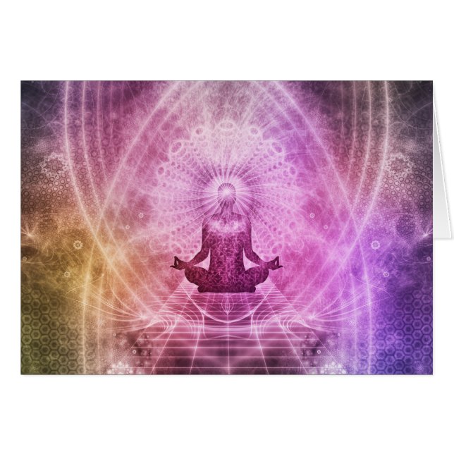 Spirituelle Yoga Meditation Zen Farblich (Vorderseite (Horizontal))