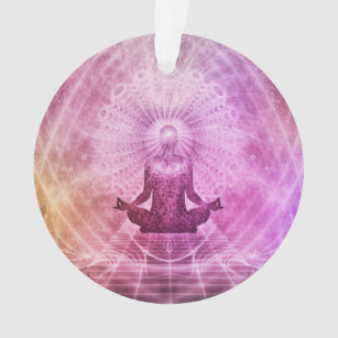 Spirituelle Yoga Meditation Zen Farblich Ornament